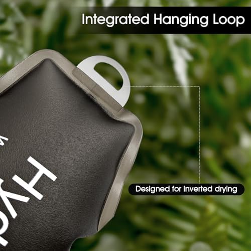 GYGYL Soft Flask, TPU Collapsible Soft Water Bottle for Hydration Pack, Running Vest, Leak-Proof Folding Water Bottle for Hiking Cycling Climbing Jogging-250ml Grey - Image 7