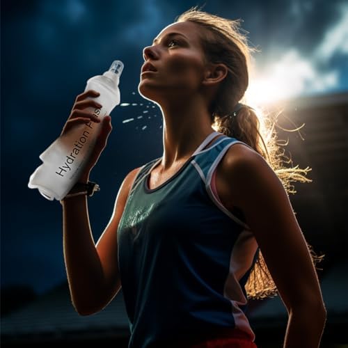 WILDREEDS 500ml Soft Flask, TPU Collapsible Soft Water Bottle for Hydration Pack, Running Vest, Folding Water Bottle for Hiking Cycling Climbing-1Pcs, White - Image 6